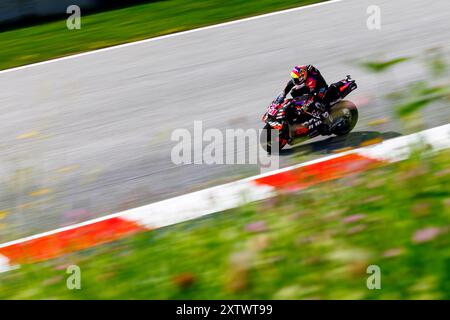 Red Bull Ring, Spielberg, Österreich. August 2024. 2024 MotoGP of Austria, Übungstag; Nummer 41 Aprilia Racing-Fahrer Aleix Espargaro während Training 1 beim österreichischen MotoGP Credit: Action Plus Sports/Alamy Live News Stockfoto