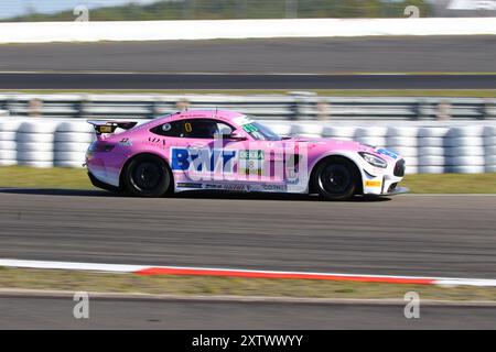 Mattis Pluschkell (DEU) / Luca Bosco (ITA), #8, Mercedes AMG GT4, Team: BWT Muecke Motorsport (DEU), Motorsport, ADAC GT4 Deutschland, 2024, Lauf 4, Nürnberg, Nürnburg, Rheinland-Pfalz, 16.08.2024 Foto: Eibner-Pressefoto/Jürgen Augst Stockfoto