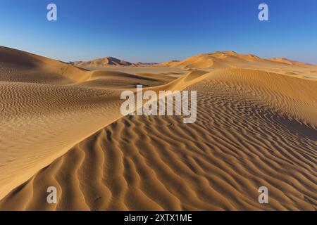 Rub al-Shali, die größte Wüste der Welt im Oman, Rub al-Chali, leeres Viertel nea, Salalah, Dhofar Governorate, Oman, Asien Stockfoto