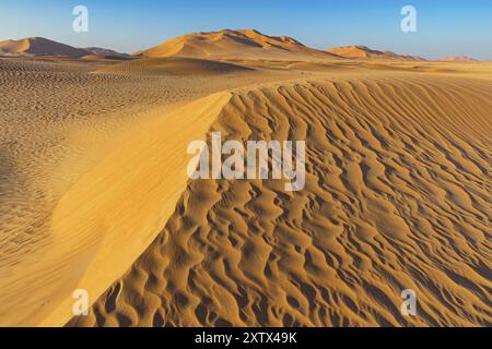 Rub al-Shali, die größte Wüste der Welt im Oman, Rub al-Chali, leeres Viertel nea, Salalah, Dhofar Governorate, Oman, Asien Stockfoto