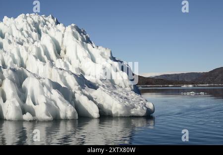 Eisberge, Bredefjord bei Narsaq, Südwestgrönland Stockfoto