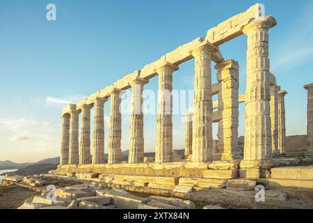 GRE Attika Sounio Poseidon Tempel von petinaki Griechenland Stockfoto