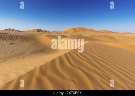 Rub al-Shali, die größte Wüste der Welt im Oman, Rub al-Chali, leeres Viertel nea, Salalah, Dhofar Governorate, Oman, Asien Stockfoto