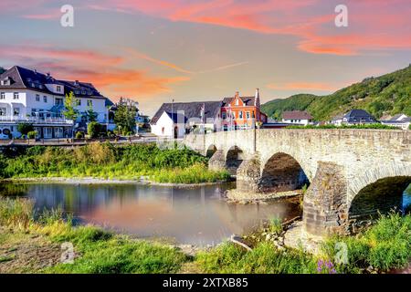 Altstadt von Rech im Ahrtal Stockfoto