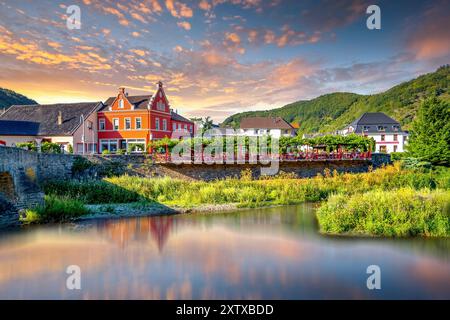 Altstadt von Rech im Ahrtal Stockfoto