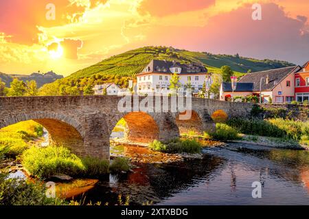 Altstadt von Rech im Ahrtal Stockfoto