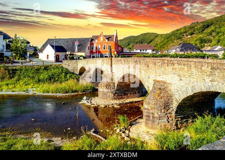 Altstadt von Rech im Ahrtal Stockfoto