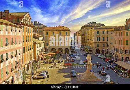 Piazza Garibaldi in Chiavari, Chiavari, Italien, Europa Stockfoto