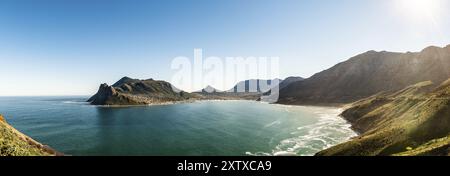 Hout Bay, Kapstadt in Südafrika Panoramablick im Winter Stockfoto