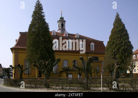 Herrnhut ist eine Landstadt im sächsischen Landkreis Goerlitz in der Oberlausitz. Zentral gelegen zwischen den Städten Loebau und Zittau, ist es bekannt als Stockfoto