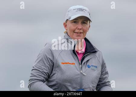 North Ayrshire, Schottland. August 2024. Schottlands Gemma Dryburgh während der 2. Runde der ISPS HANDA Women’s Scottish Open 2024 bei Dundonald Links. Quelle: Tim Gray/Alamy Live News Stockfoto