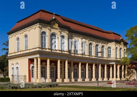 (â Sylvio Dittrich +49 1772156417) Gartensalon Schloss Merseburg der Gartensalon Schloss Merseburg befindet sich im barocken Schlossgarten und bietet Ihnen Stockfoto