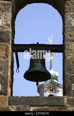 Herrnhut ist eine Landstadt im sächsischen Landkreis Goerlitz in der Oberlausitz. Zentral gelegen zwischen den Städten Loebau und Zittau, ist es bekannt als Stockfoto