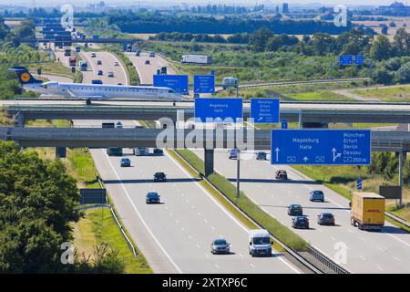 Flughafen Leipzig/Halle Stockfoto