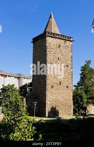 Merseburger Eulenturm an der Stadtmauer Stockfoto