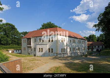 Das Schloss und Festungsmuseum Senftenberg ist im Gebäude der Burg Senftenberg untergebracht Stockfoto