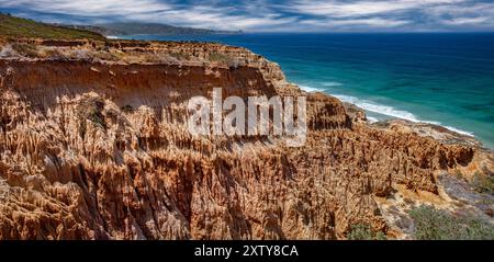 Razor Point Badlands, Torrey Pines State Reserve, La Jolla, CA Stockfoto