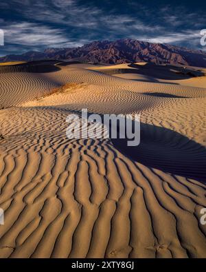 Sanddünen im Death Valley Nationalpark, Kalifornien Stockfoto
