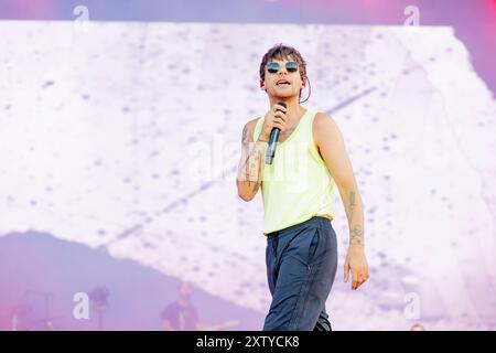 Ungarn 10 August 2024 Louis Tomlinson - Ex One Direction - Live beim Sziget Festival in Budapest © Andrea Ripamonti / Alamy Stockfoto