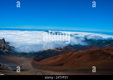 Vulkan East Maui, Haleakala-Krater, Hawaii Stockfoto