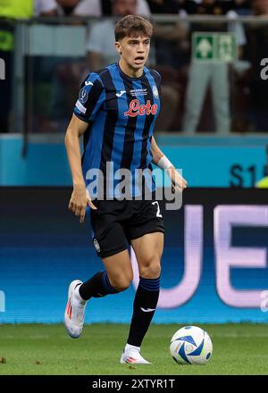 Warschau, Polen. August 2024. Marco Palestra aus Atalanta während des UEFA-Superpokals im Nationalstadion Warschau. Der Bildnachweis sollte lauten: Jonathan Moscrop/Sportimage Credit: Sportimage Ltd/Alamy Live News Stockfoto