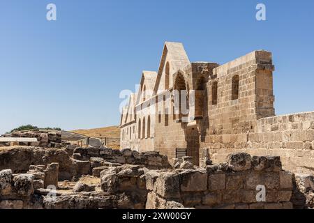 Ruinen von Ulu Cami (die große Moschee) in Harran. Dieses architektonische Denkmal ist die älteste Moschee in Anatolien und wurde im 8. Jahrhundert erbaut. Ruinen von Th Stockfoto