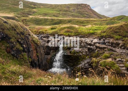 Welcombe Mouth Beach auf der Hartland Peninsular Bideford Nordwesten Devon Westengland Großbritannien Stockfoto