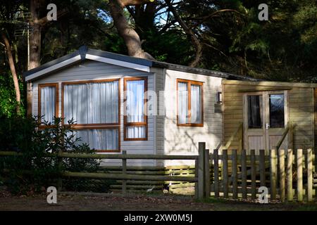 Statisches Caravan Ferienhaus weybourne norfolk england Stockfoto