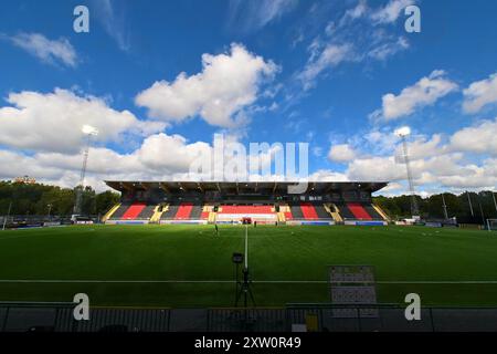 Vallingby, Schweden, 17. August 2024: Grimsta IP vor dem Spiel in der schwedischen Liga OBOS Damallsvenskan am 17. August 2024 zwischen Hammarby IF und Linkoping FC bei Grimsta IP in Vallingby (Stockholm), Schweden (Peter Sonander/SPP) Credit: SPP Sport Press Photo. /Alamy Live News Stockfoto