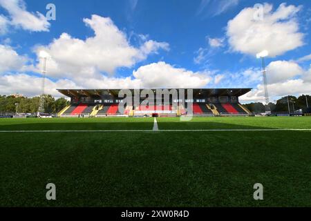 Vallingby, Schweden, 17. August 2024: Grimsta IP vor dem Spiel in der schwedischen Liga OBOS Damallsvenskan am 17. August 2024 zwischen Hammarby IF und Linkoping FC bei Grimsta IP in Vallingby (Stockholm), Schweden (Peter Sonander/SPP) Credit: SPP Sport Press Photo. /Alamy Live News Stockfoto