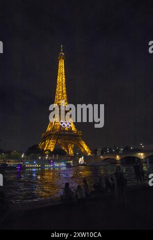 Tour Eiffel während der Olympischen Spiele von Paris 2024 Stockfoto