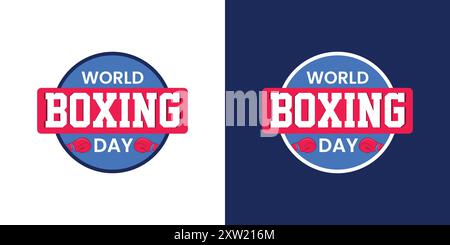 Design am zweiten Weihnachtsfeiertag Stock Vektor