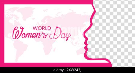 Happy Women's Day Banner Stock Vektor
