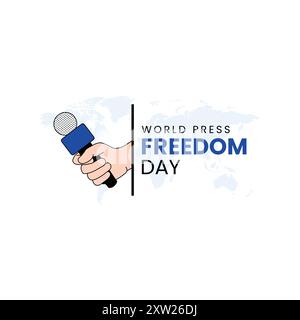 Design des World Press Freedom Day Stock Vektor