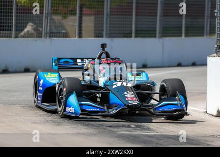 19. Juli 2024, Toronto, ON, USA: PIETRO FITTIPALDI (30) aus Miami, Florida, reist während eines Trainings für die Ontario Honda Dealers Indy Toronto in Toronto ON durch die Kurven. (Kreditbild: © Walter G. Arce Sr./ASP via ZUMA Press Wire) NUR REDAKTIONELLE VERWENDUNG! Nicht für kommerzielle ZWECKE! Stockfoto
