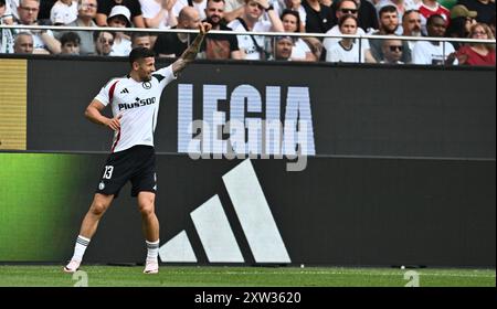 WARSCHAU, POLEN - 15. AUGUST: Pawel Wszolek von Legia Warschau während des Spiels der UEFA Europa Conference League zwischen Legia Warschau und Brondby IF bei der Ma Stockfoto