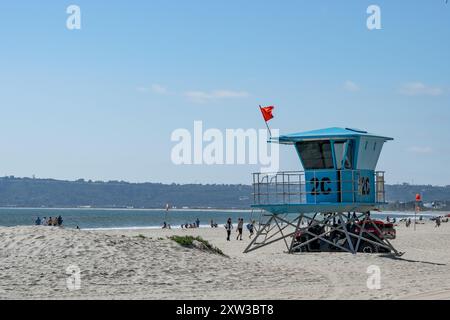 Rettungsschwimmerturm am Coronado Beach Stockfoto