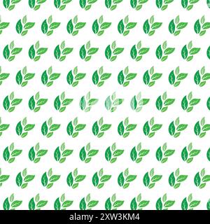 Grüne Blätter-Muster Stock Vektor