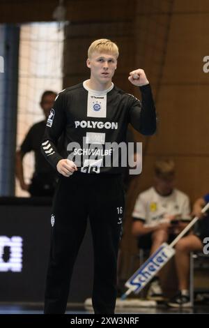 Obling, Bertram (VfL Gummersbach, #16) GER, VfL Gummersbach gegen sah-Skanderborg AGF, Handball, Diakin 1. Handballbundesliga Maenner, 2.Wartburg Cup, Spielzeit 2024/2025, Samstag, 17.08.2024, 16:00 Uhr, Thüringen Foto: Eibner-Pressefoto/Martin Herbst Stockfoto