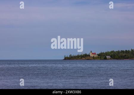 Copper Harbor Lighthouse Am Lake Superior Stockfoto