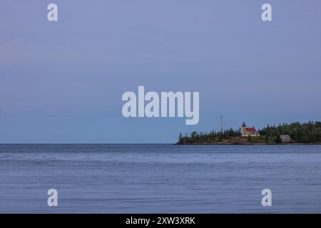 Copper Harbor Lighthouse Am Lake Superior Stockfoto