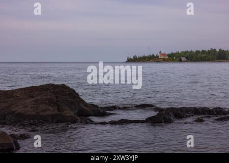 Copper Harbor Lighthouse Am Lake Superior Stockfoto