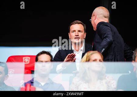 Enschede, Niederlande. August 2024. Enschede - Arnold Bruggink im zweiten Spiel der Eredivisie Saison 2024/2025. Das Spiel findet am 17. August 2024 in de Grolsch Veste in Enschede, Niederlande, zwischen dem FC Twente und Sparta Rotterdam statt. (VK Sportphoto/Yannick Verhoeven) Credit: Yannick Verhoeven/Alamy Live News Stockfoto