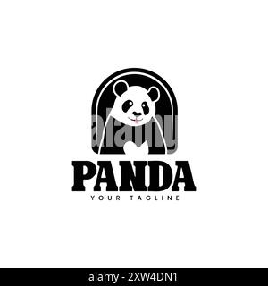 Designvorlage für Panda-Logo Stock Vektor