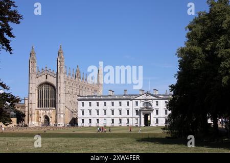 King's College Chapel und Gibb's Building Cambridge Stockfoto