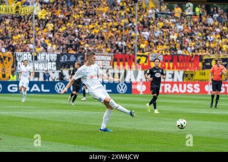 TSV Alemannia Aachen vs. SV Holstein Kiel, Fussball, DFB-Pokal, 1. Runde, 1. Spieltag, Saison 2024/2025, 17.08.2024, Foto: Eibner-Pressefoto/Justin Derondeau DFB-VORSCHRIFTEN VERBIETEN JEDE VERWENDUNG VON FOTOGRAFIEN ALS BILDSEQUENZEN UND/ODER QUASI-VIDEO Stockfoto