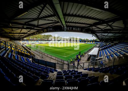 WAALWIJK, Niederlande. August 2024. SPO, Mandemakers Stadium, Dutch eredivisie, Saison 2024/2025, während des Spiels RKC - Groningen, Stadiumübersicht Credit: Pro Shots/Alamy Live News Stockfoto