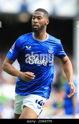 Goodison Park, Liverpool, Großbritannien. August 2024. Premier League Football, Everton gegen Brighton und Hove Albion; Beto of Everton Credit: Action Plus Sports/Alamy Live News Stockfoto