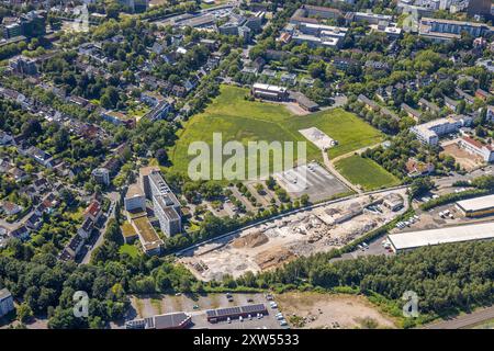 Luftbild, DSW 21 Dortmunder Stadtwerke, Gebäude Hauptverwaltung Deggingstraße mit Wiesenfläche, Westfalendamm, Dortmund, Ruhrgebiet, Nordrhein-Westfalen, Deutschland ACHTUNGxMINDESTHONORARx60xEURO *** Luftansicht, DSW 21 Dortmunder Stadtwerke, Gebäude Hauptverwaltung Deggingstraße mit Wiesenfläche, Westfalendamm, Dortmund, Ruhrgebiet, Nordrhein-Westfalen, Deutschland ATTENTIONxMINDESTHONORARx60xEURO Stockfoto