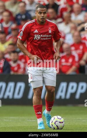 Nottingham, Großbritannien. August 2024. Murillo of Nottingham Forest während des Premier League-Spiels Nottingham Forest gegen Bournemouth am 17. August 2024 in Nottingham, Vereinigtes Königreich (Foto: Alfie Cosgrove/News Images) am 17. August 2024 in Nottingham, Vereinigtes Königreich. (Foto: Alfie Cosgrove/News Images/SIPA USA) Credit: SIPA USA/Alamy Live News Stockfoto